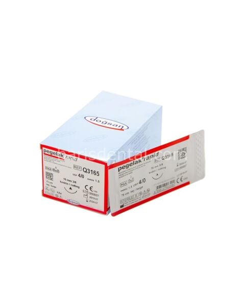 Doğsan Pegelak Rapid Sütur 4/0 16 3/8 Keskin(Δ),75cm