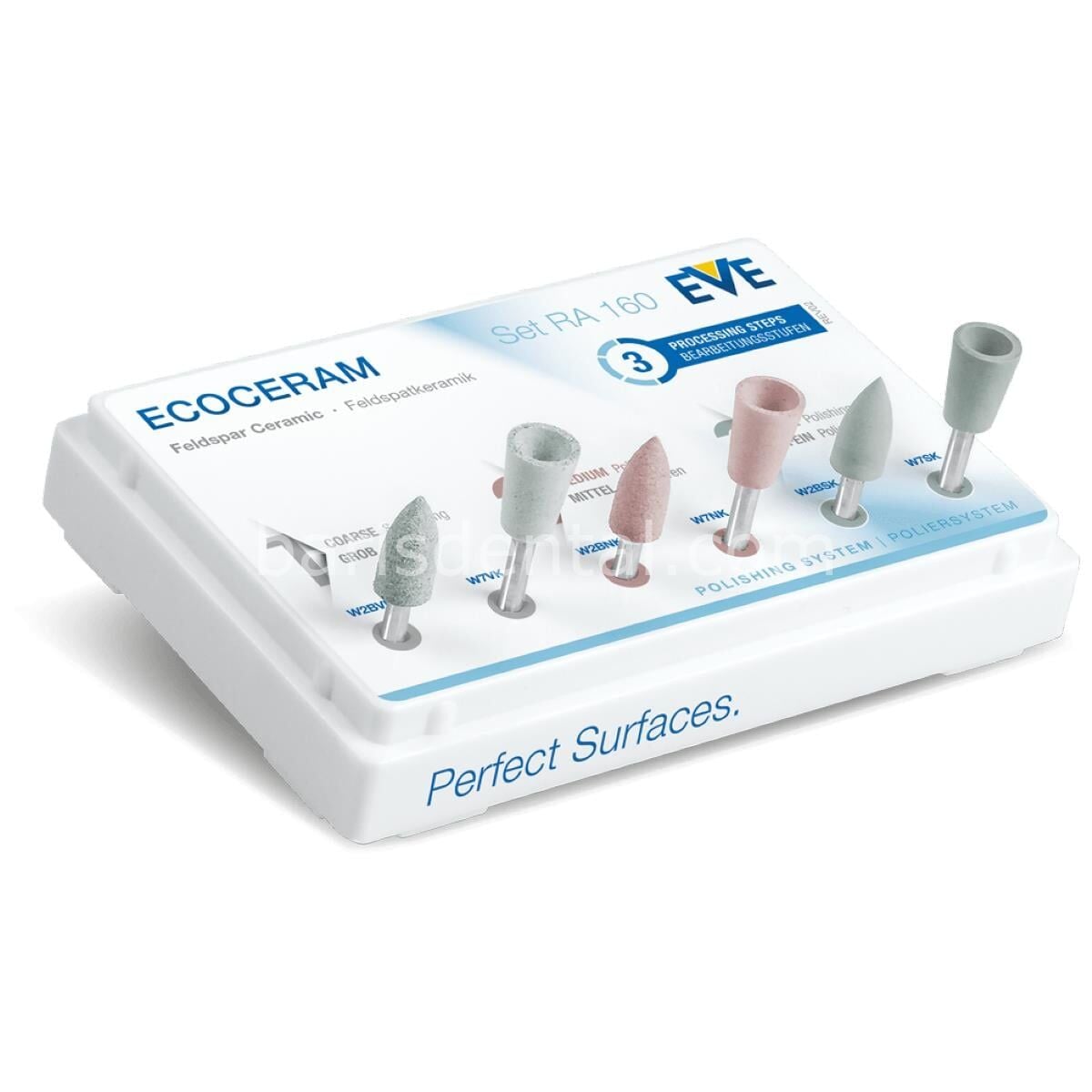 EVE Dental Ecoceram RA160 Porselen Cila Lastik Seti 6 lı