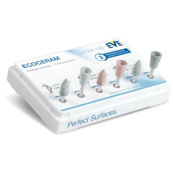 EVE Dental Ecoceram RA160 Porselen Cila Lastik Seti 6 lı