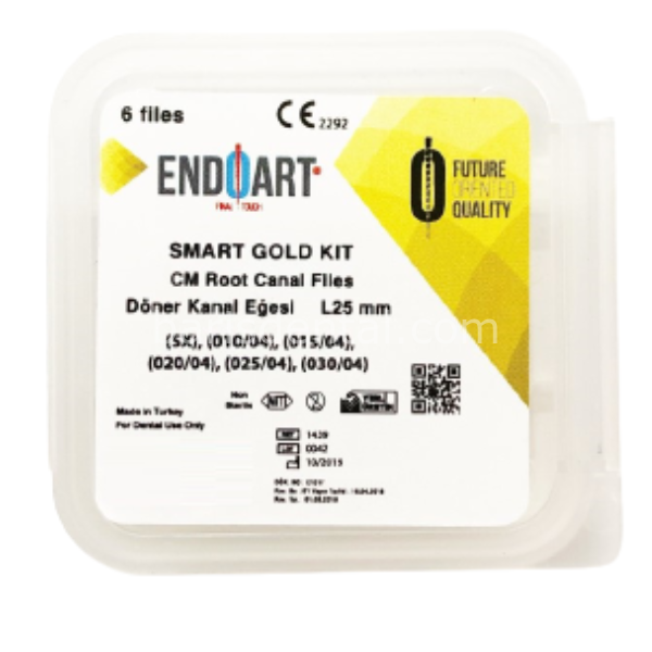 Endoart Gold 06 Açılı Nikel Titanyum Kanal Eğesi-25MM