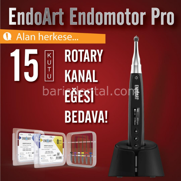 Endoart Rotary Kanal Eğesi 15 Kutu + Endoart Endomotor Pro KAMPANYASI