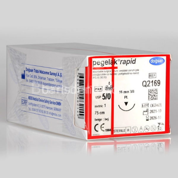 Doğsan Pegelak Rapid Sütur 5/0 16 3/8 PL,75cm