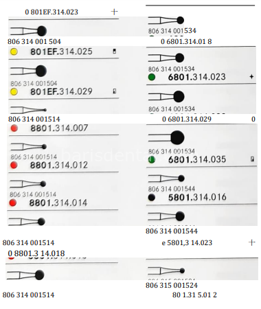 Komet Aeratör Elmas Rond Frezi 801.313