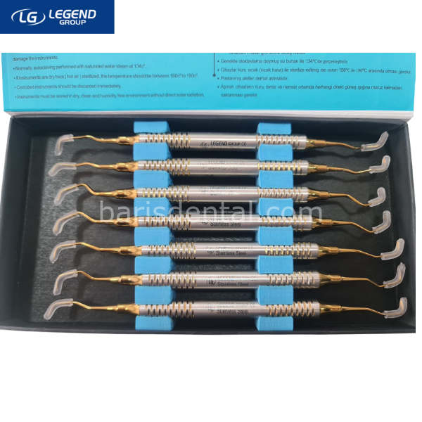 Legend Plus Gracey Küret Seti 7'li Gold