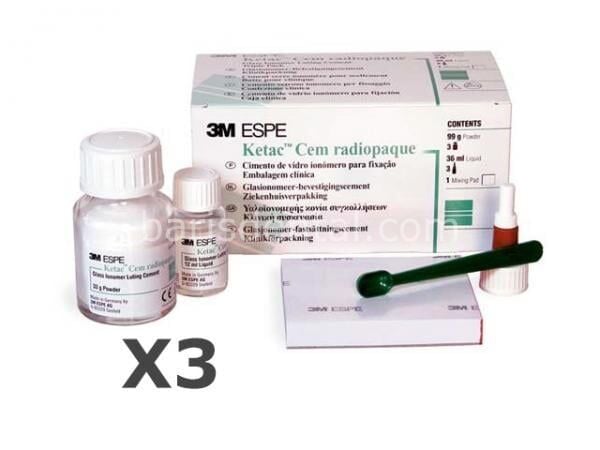 Ketac Cem - Cam İyonomer Yapıştırma Simanı 3'lü