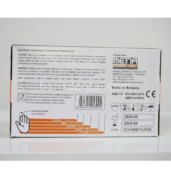 One Plus Beyaz Latex Pudralı Muayene Eldiven