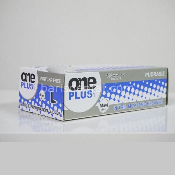 One Plus Mavi Nitril Pudrasız Muayene Eldiven