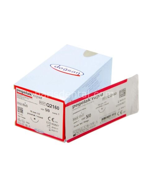 Doğsan- Pegelak Rapid Sütur 6/0 16 1/2 Yuvarlak,45cm