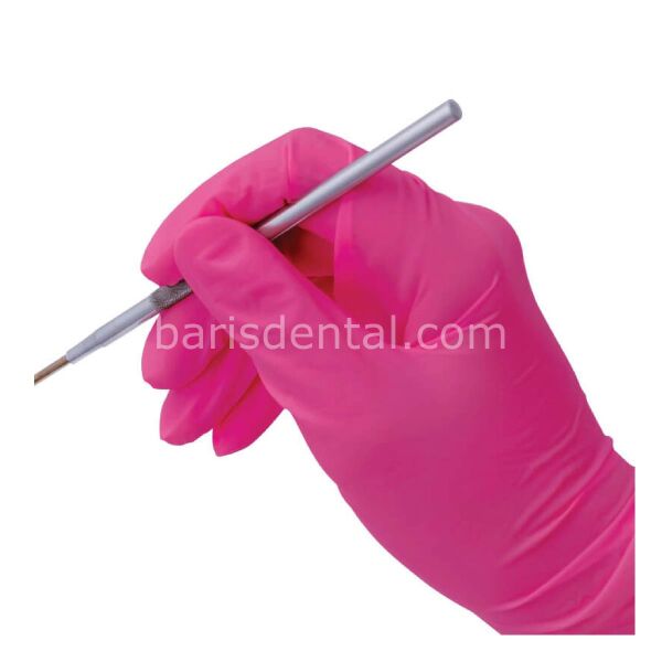 Mcc Pembe Nitril Pudrasız Muayene Eldiveni 1 Kutu