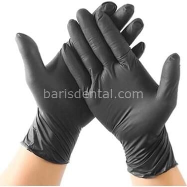 One Plus Siyah Nitril Pudrasız Muayene Eldiven