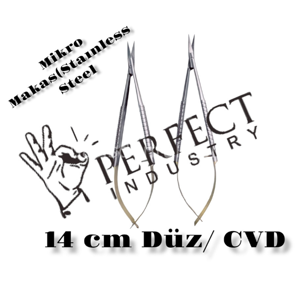 Micro Makas 14 cm Düz