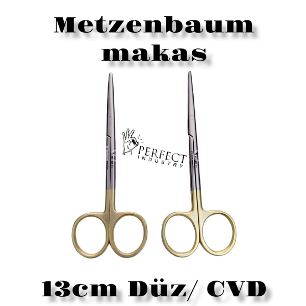 Metzenbaum Makası 13 cm Düz