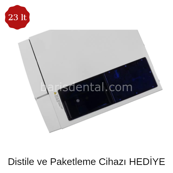 Lafomed Otoklav Cihazı 23 lt  B Class Otoklav Cihazı- Distile ve Paketleme Hediye