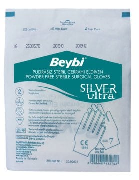 Steril Cerrahi Lateks Eldivenler (SILVER ULTRA)