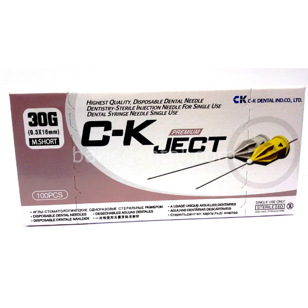 CK Ject Karpül İğnesi 30G (0.3X16 mm) M.SHORT 100 lük Paket