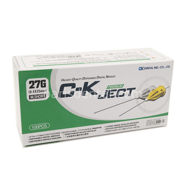 CK Ject Karpül İğnesi 27G (0.4X25mm) M.SHORT 100 lük Paket