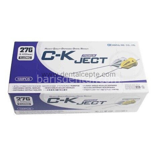 CK Ject Karpül İğnesi 27G (0.4X35mm) X.LONG 100 lük Paket