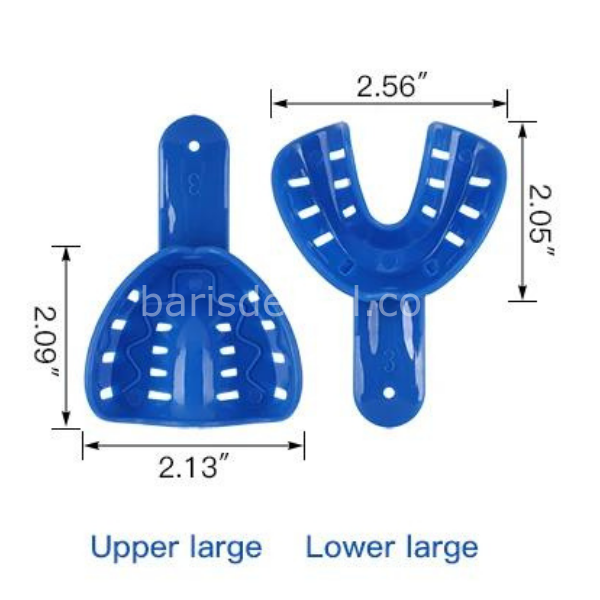 Plastik Ölçü Kaşığı Çocuk L Beden Ortodondik - Otoklavlanabilir- Takım
