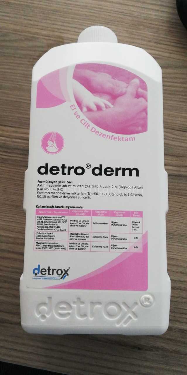 DETRODERM EL DEZENFEKTANI 1Ç LT