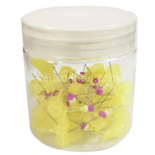 İrrigasyon İğnesi Açılı - SARI RENK - 50'lik Paket