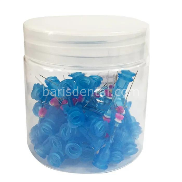 İrrigasyon İğnesi Açılı - MAVİ RENK - 50'lik Paket