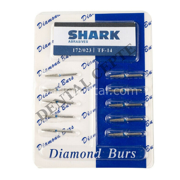 Aeratör Elmas Frezi - Çin 10 lu Blester Paketi ROND Model KIRMIZI Kuşak