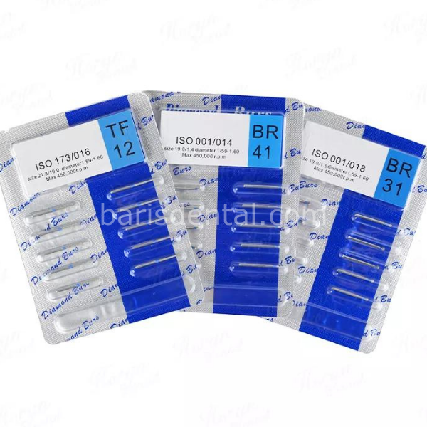 Aeratör Elmas Frezi - Çin 10 lu Blester Paketi ROND Model YEŞİL Kuşak