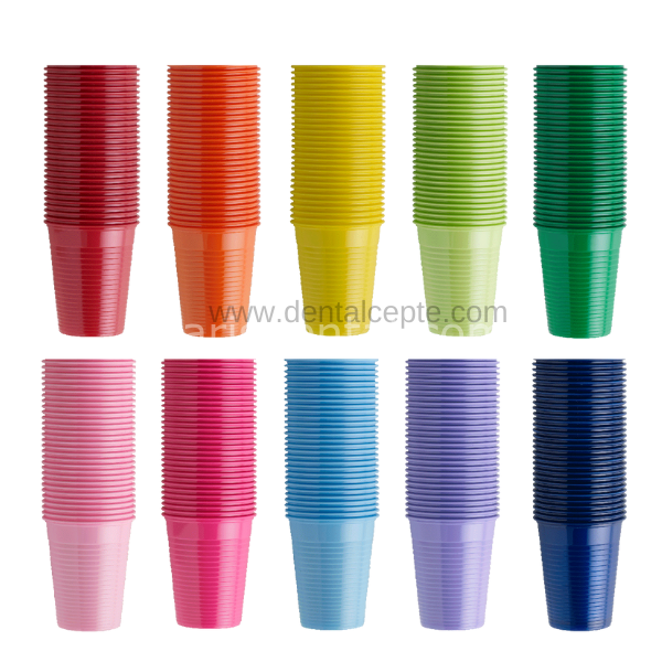 Dental Plastik Renkli Bardak 100 lük  Paket