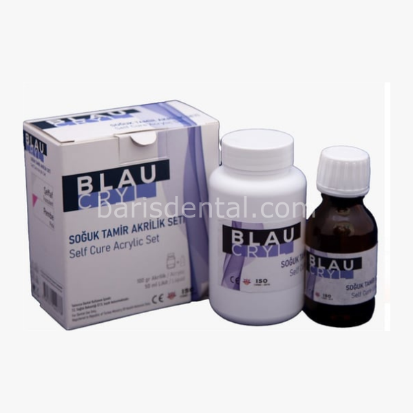 BLAU Pembe Soğuk Tamir Akriliği Toz - Likit Takım Öğrenci Kiti