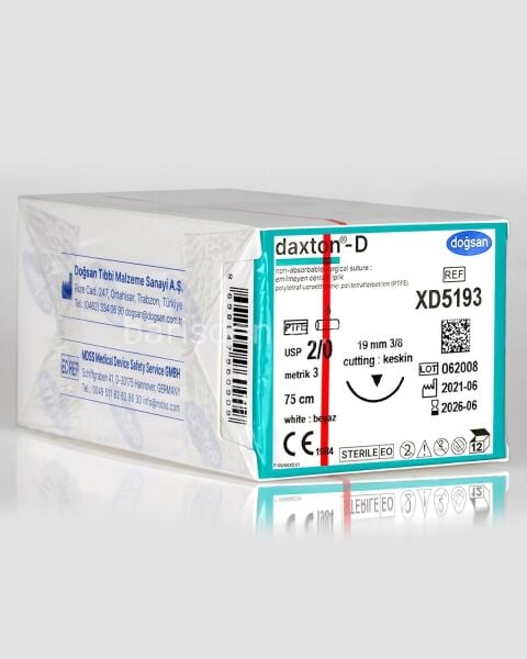 Doğsan Daxton-D Sütür 2/0 19 3/8 Keskin(▼),75cm