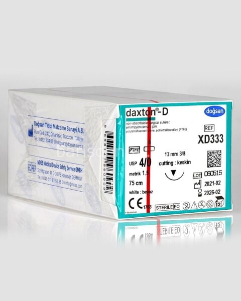 Doğsan Daxton-D Sütür 4/0 13 3/8 Keskin(▼),75cm