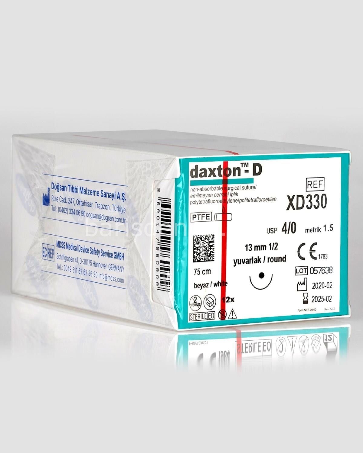 Doğsan Daxton-D Sütür 4/0 13 1/2 Yuvarlak,75cm