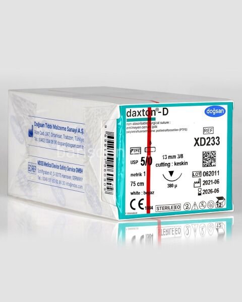 Doğsan Daxton-D Sütür 5/0 13 3/8 Keskin(▼),75cm