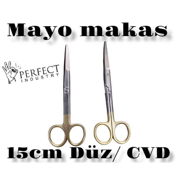 Mayo Makası 15 cm Düz