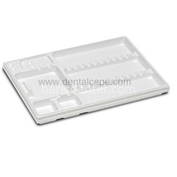 Dental Plastik Tepsi-50 lik Paket- Çeşitli Renk