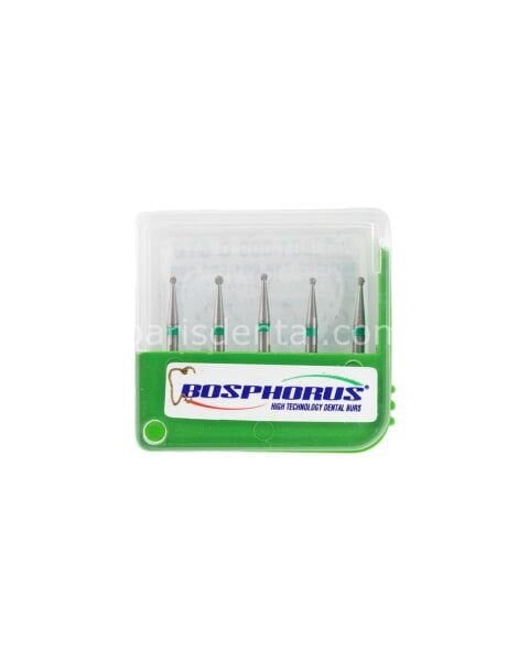 Bosphorus 801 Aeratör Elmas Rond Frez - 5 Adet Yeşil Kuşak
