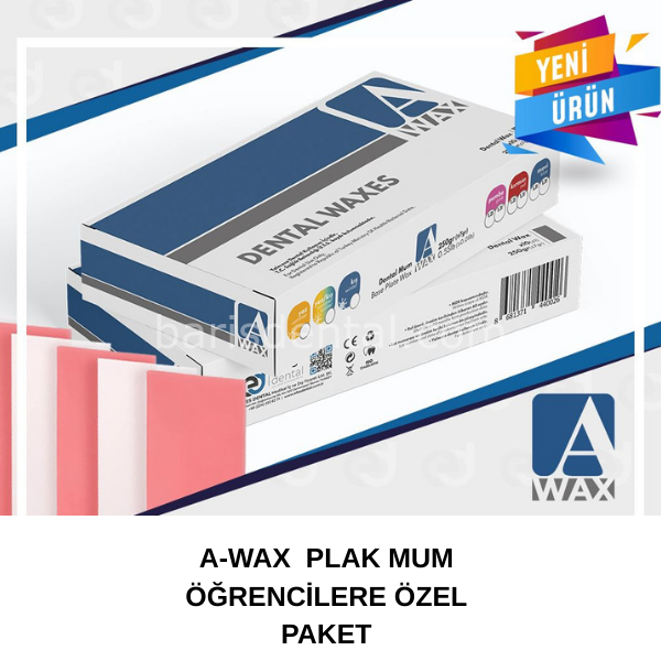 A Wax Pembe Plak Mum 250 gr.