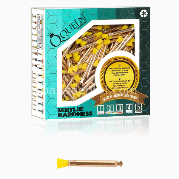 Sarı yumusak polisaj fırçası 3mm. (Sertlik:2)