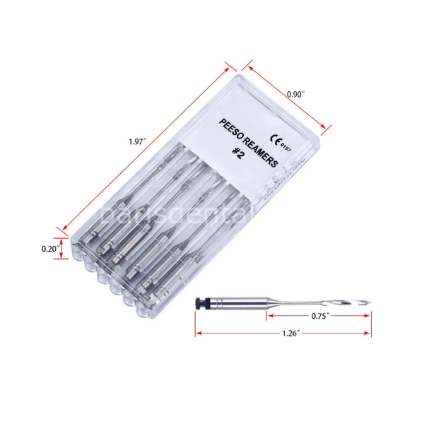 Denco Peeso Reamers Kanal Eğesi  6'lı Set