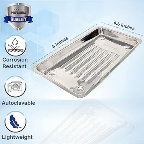 Dental Küvet Metal Alet Tepsi - Kapksız