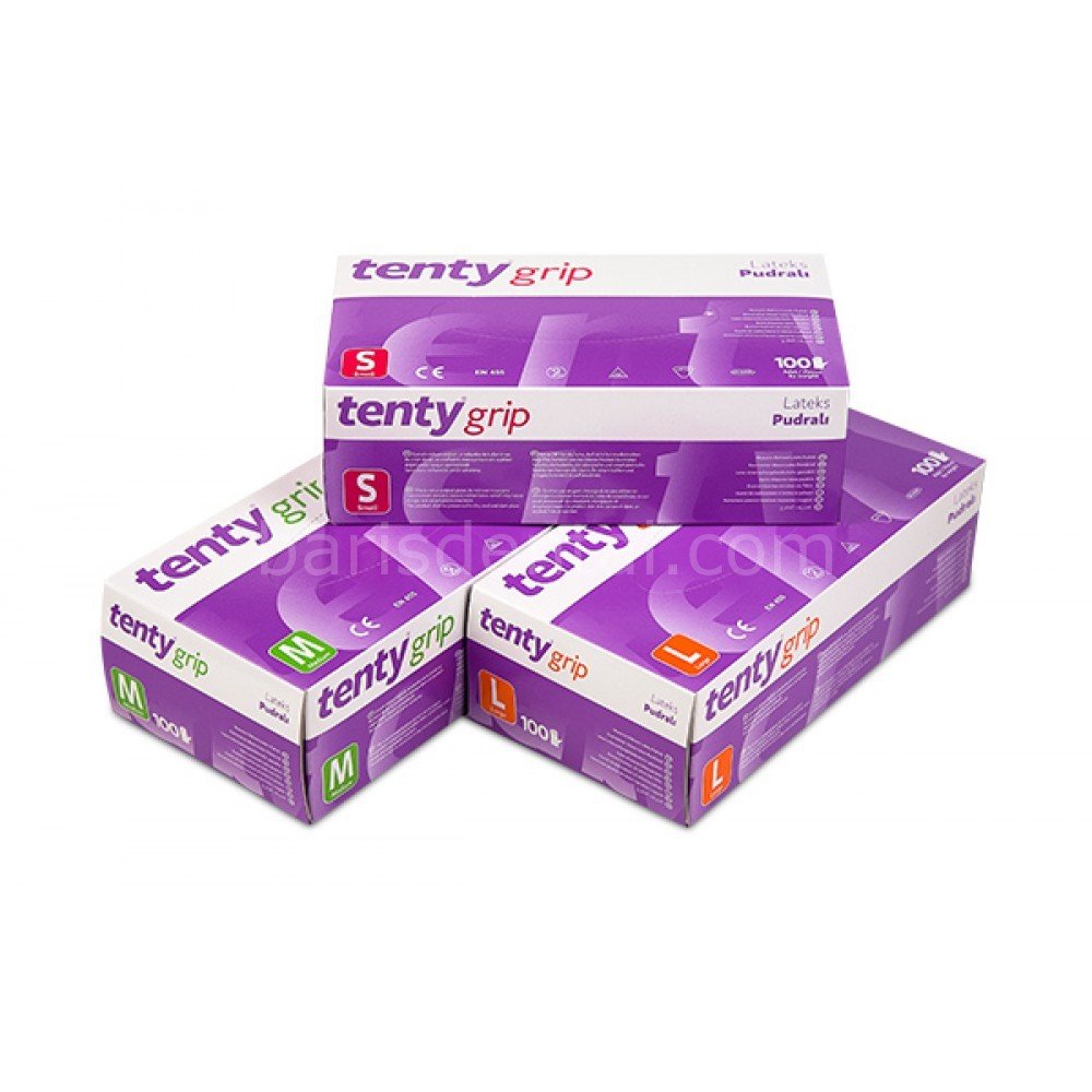 Tenty Pudralı Latex Eldiven
