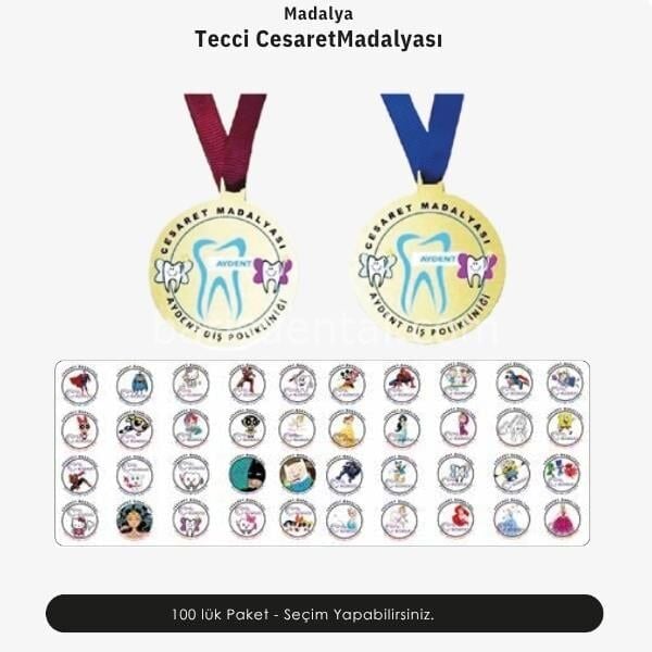 Tecci Cesaret Madalyası 100lük Paket