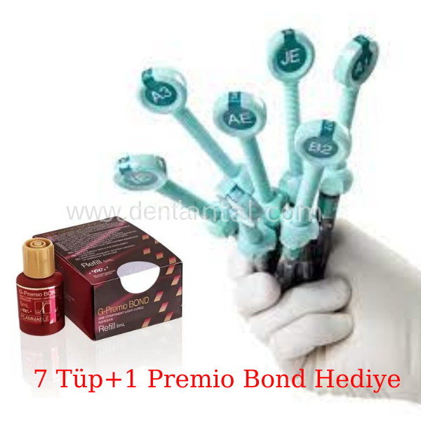 GC G-Anieal Posterior Kompozit SET / Promo Paket 7 Tüp+Bond