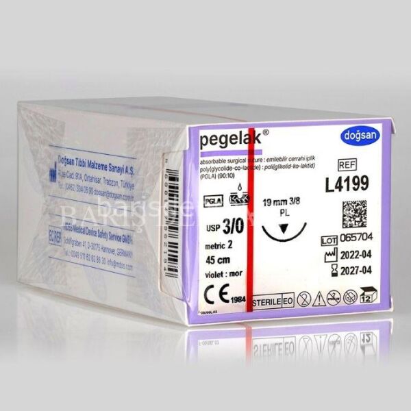 Doğsan Pegelak Sütur 3/0 19 3/8 PL,45cm
