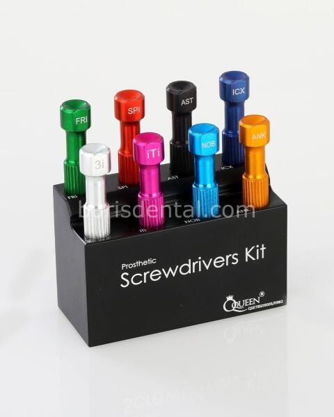 Queen Altıgen İmplant Vida Sürücüsü 8 Ad--Kaset - QSET8SDS005