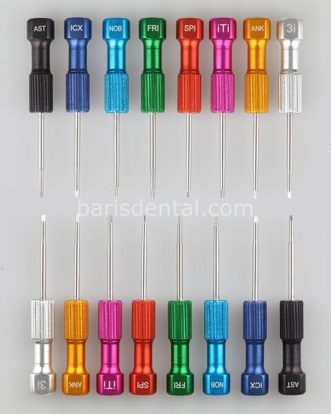 Queen Altıgen İmplant Vida Sürücüsü 8 Ad--Kaset - QSET8SDS005