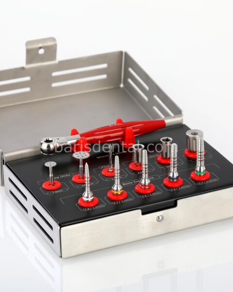 Queen Kemik Genişletme Frezi Bone Expender Set 12 Ad--Kaset - QSET12BEX003