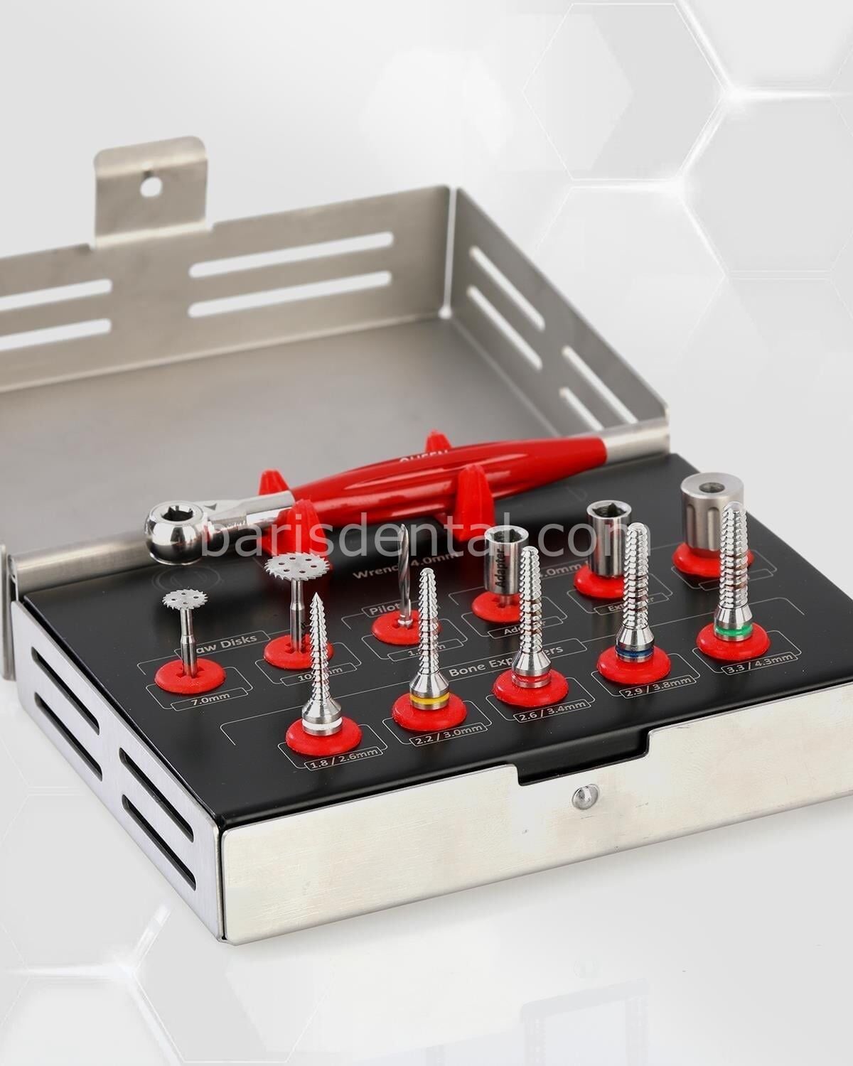 Queen Kemik Genişletme Frezi Bone Expender Set 12 Ad--Kaset - QSET12BEX003