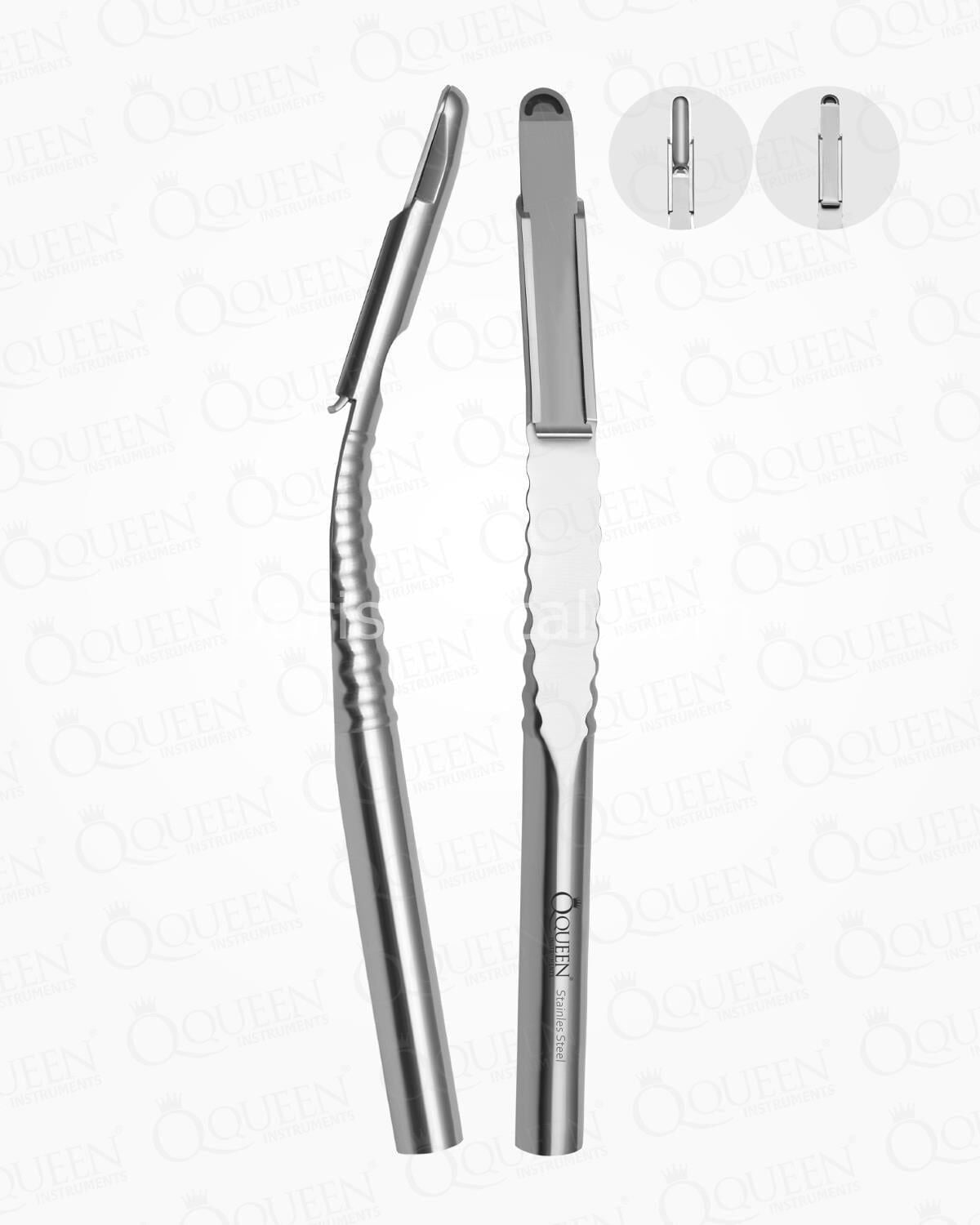 Queen Eğri Kemik Kazıyıcı Toplayıcı 6 5mm 15 5cm