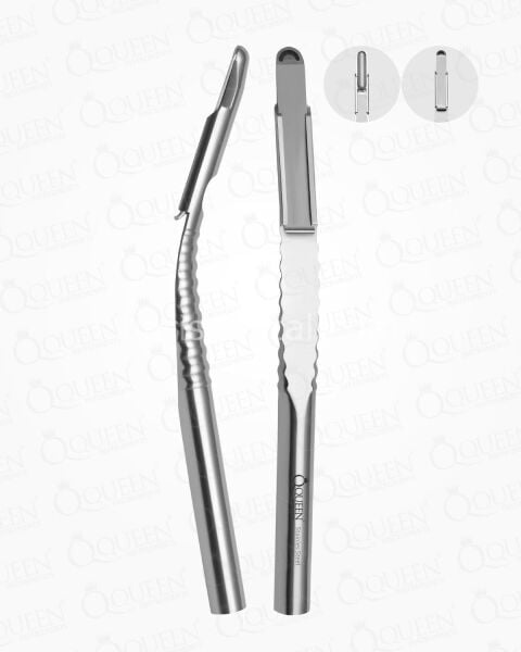 Queen Eğri Kemik Kazıyıcı Toplayıcı 6 5mm 15 5cm